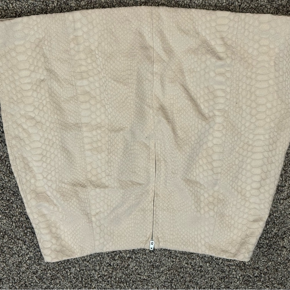 Anthropologie Mustard Seed Cream Textured Mini Skirt - Picture 5 of 5
